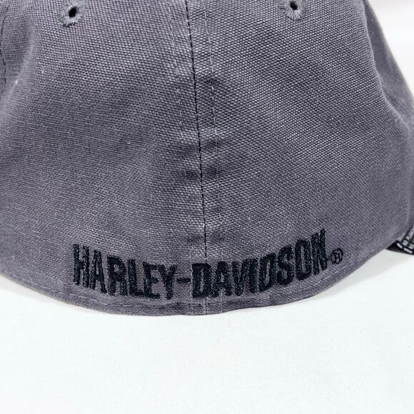 Harley-Davidson Eagle 59fifty Hat Cap Gray Size 7 3/8 Baseball New with Tags - Picture 7 of 11